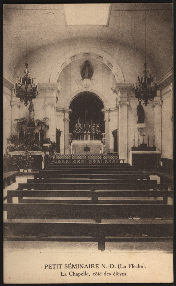 La Flèche - 1900-1945 - Petit Séminaire Notre-Dame - La Chapelle, côté des élèves