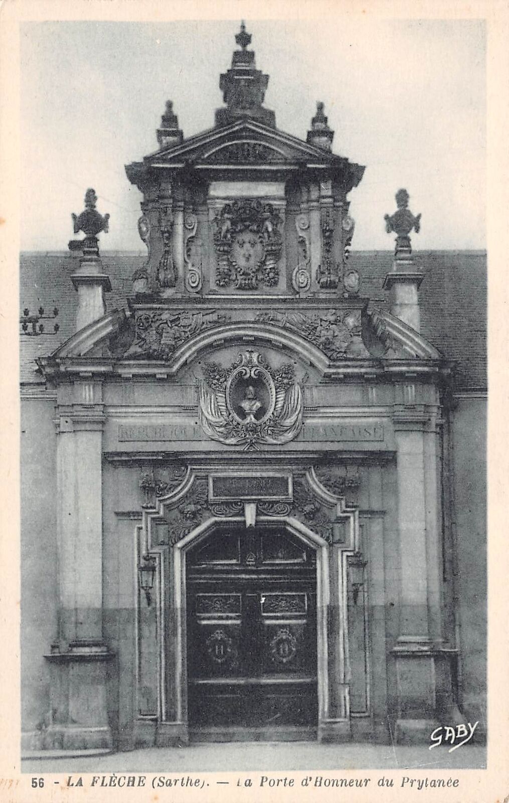 La Flèche - 1900-1945 - edit Gaby n°56 La Porte d'Honneur du Prytanée