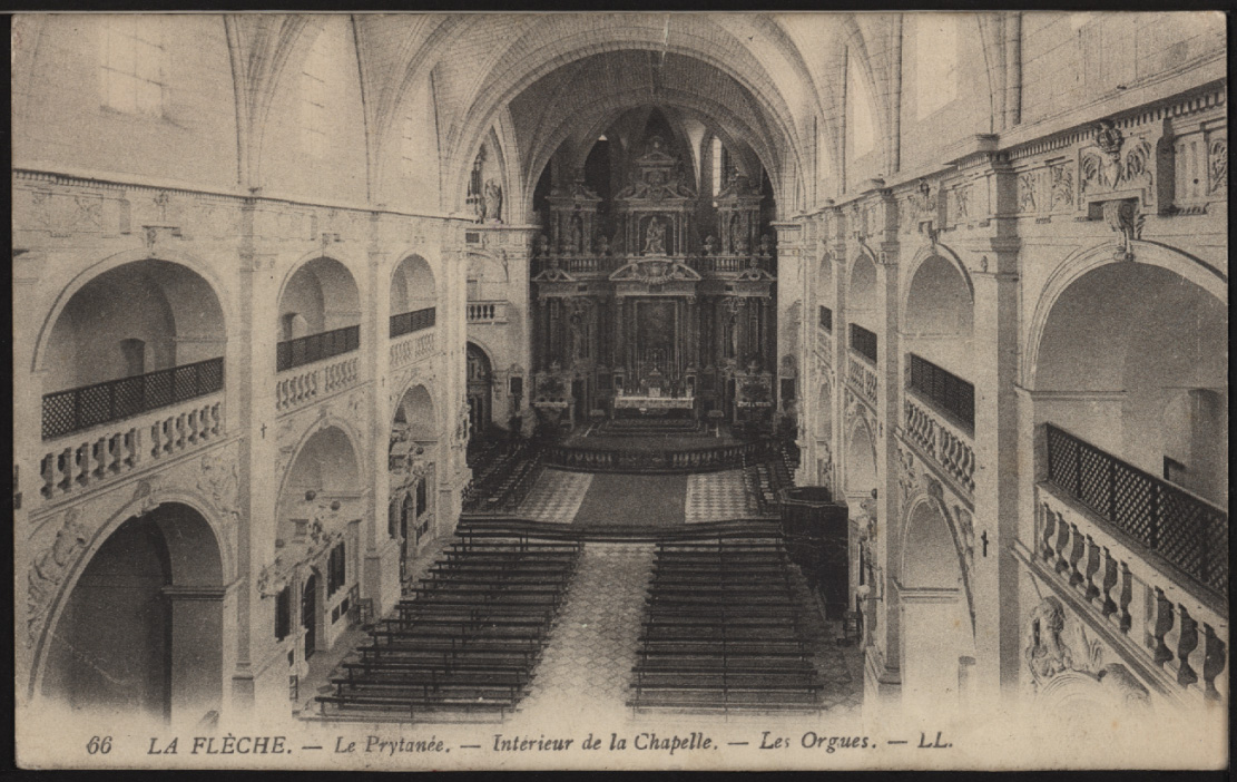 La Flèche - edit LL n°66 Le Prytanée - Intérieur de la Chapelle - Les Orgues