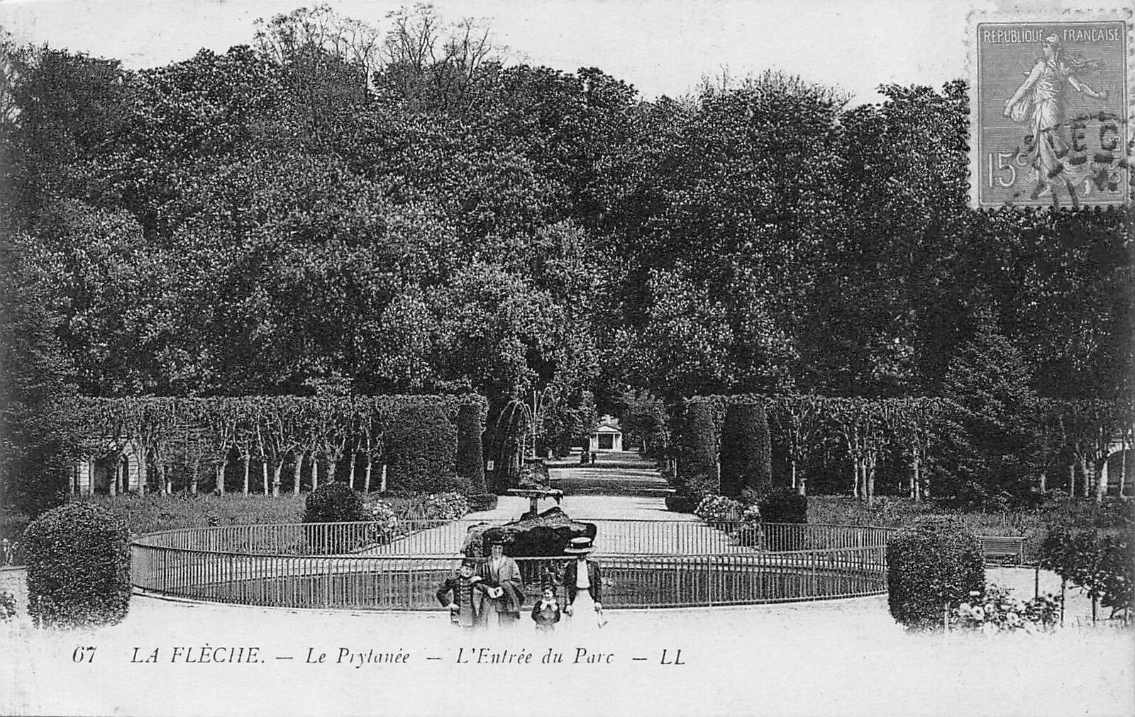 La Flèche - edit LL n°67 Le Prytanée - L'Entrée du Parc