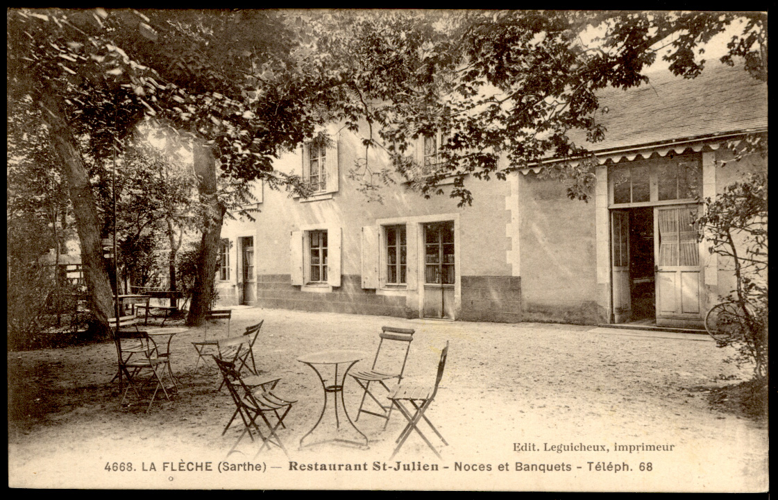 La Flèche - 1900-1945 - n°4668 Restaurant St-Julien