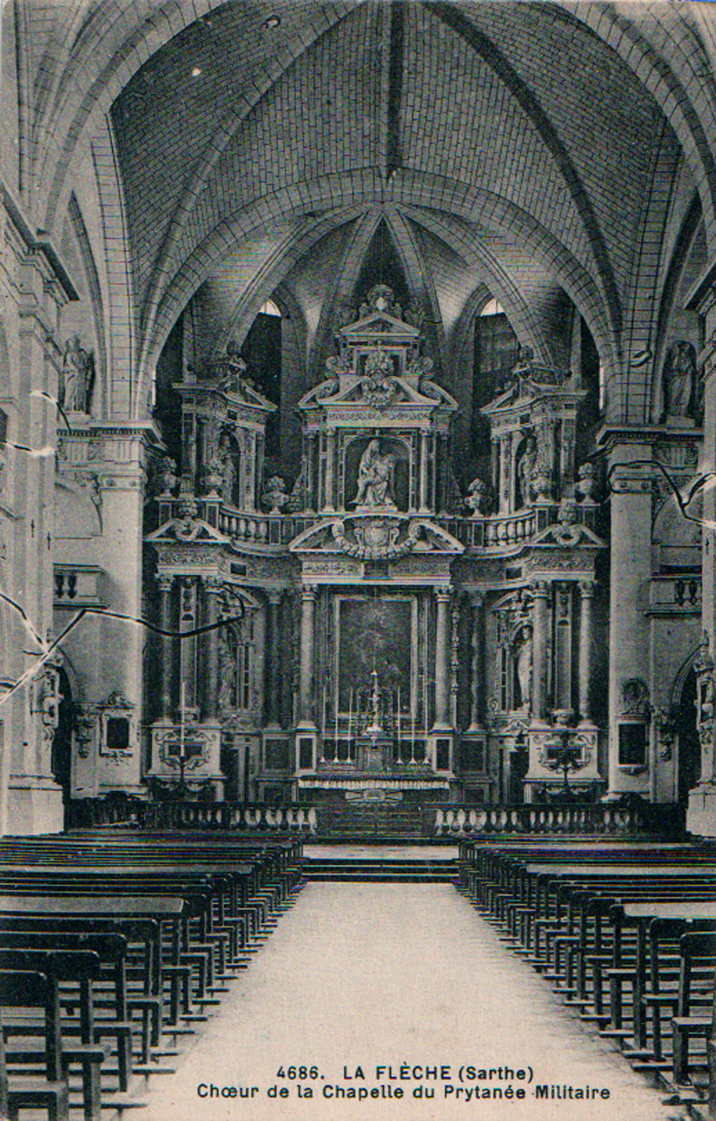 La Flèche - 1900-1945 - n°4686 Prytanée Militaire - Choeur de la Chapelle du Prytanée Militaire