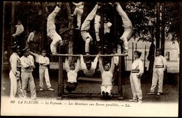 La Flèche - edit LL n°80 Le Prytanée - Les Moniteurs aux Barres parrallèles