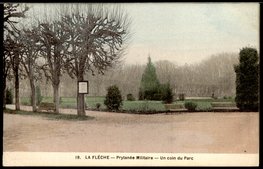 La Flèche - n°19 Prytanée Militaire - Un coin du Parc - Couleur