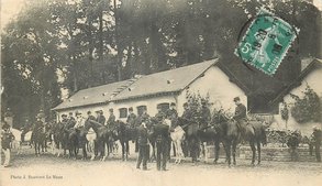 La Flèche - 1908 - edit J Bouverert Centenaire du Prytanée Militaire - Départ pour l'Equitation du Prytanée